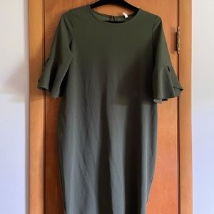 Cute forest green pinkblush maternity dress size L